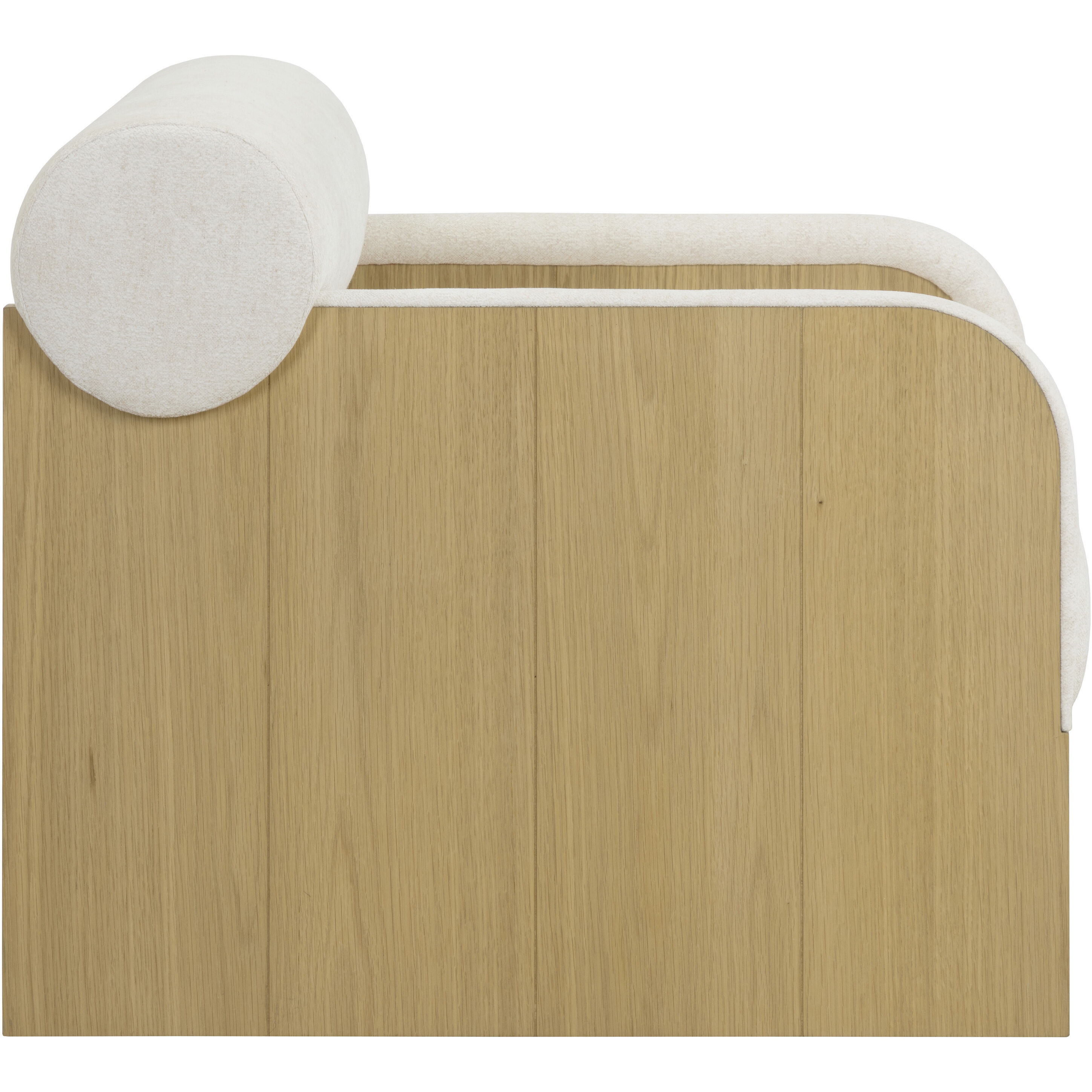 Coburn Rustic Oak / Eclipse White Lounge Chair